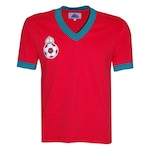 Camisa Marrocos 1970 - Liga Retro - Masculina VERMELHO