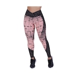 Legging Fitness Orbis Fitness Feminina Recortes Degrade Cós Transpassado Coral