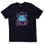 Camiseta Oakley Psy Frog Triangle Print - Masculina PRETO