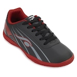 Chuteira Futsal D´Six Dx24-6201 Adulto PRETO/VERMELHO