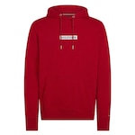 Blusão de Moletom Tommy Hilfiger Canguru Monotype Box Hoody - Masculino VERMELHO