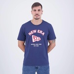 Camiseta New Era Core Branded Logo Ne - Masculina AZUL ESCURO