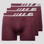 Kit 3 Cuecas Boxer Lupo Microfibra - Adulto VERMELHO