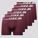 Cueca Boxer Lupo Microfibra - 6 Unidades - Adulto VERMELHO