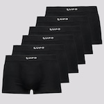 Cueca Boxer Lupo Microfibra - 6 Unidades - Adulto PRETO