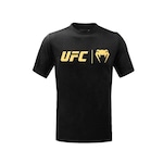 Camiseta Masculina Ufc Venum Classic PRETO/OURO