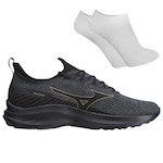 Tênis Mizuno Bold + Par de Meia - Masculino PRETO