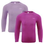 Kit 2 Camisas Térmicas Selene Proteção UV50+ - Infantil ROSA/ROXO