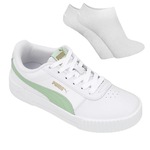 Tênis Puma Carina L + Par de Meia - Feminino BRANCO