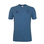 Camisa Polo do Santos 2024 Viagem Umbro - Masculina AZUL