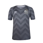 Camisa de Goleiro do Santos 2024 Umbro - Masculina CINZA