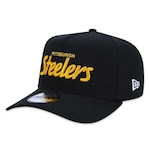 Boné Aba Curva New Era 940 A-Frame Pittsburgh Steelers Core - Snapback - Adulto PRETO