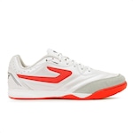 Chuteira Futsal Topper Maestro Td Iv - Adulto Branco/Coral