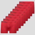 Kit Cueca Boxer Lupo Fiber Man - 9 Unidades - Masculino VERMELHO