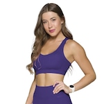 Top sem Bojo Selene Canelado sem Costura - Feminino ROXO