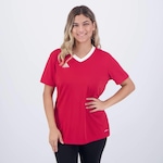 Camiseta adidas Entrada 22 - Feminina VERMELHO