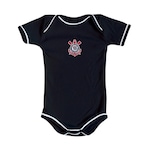 Body do Corinthians Preto Torcida Baby Oficial - Infantil PRETO