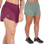 Short Under Armour Tech Mesh - 2 Unidades - Feminino ROXO