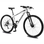 Bicicleta Aro 29 KRW em Alumínio 27 Velocidades Freio Hidráulico Suspensão Dianteira Mountain Bike Kr4 BRANCO/PRETO