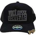 Boné Trucker Aba Curva Rhino Size Regulável com Abridor - Snapback - Adulto PRETO