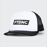 Boné Aba Curva FitDance Trucker - Snapback - Adulto BRANCO/PRETO