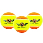 Bola de Beach Tennis S Original Sexy - Pack com 3 Bolas Amarelo/Laranja