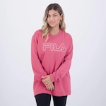 Blusão de Moletom Fila Basic Outline - Feminino ROSA