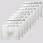 Cueca Boxer Lupo Microfibra - 9 Unidades - Adulto BRANCO