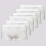 Cueca Sunga Lupo Algodão - 6 Unidades - Adulto BRANCO