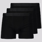 Kit Cueca Boxer Lupo Elastic Soft - 3 Unidades - Masculino PRETO