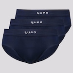 Kit Cuecas Boxer Lupo Micromodal - 3 Unidades - Masculino PRETO