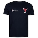 Camiseta New Era Regular Chicago Bulls Hiphop - Masculina PRETO