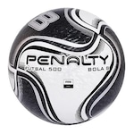 Bola de Futsal Penalty 8 500X Pu Termotec BRANCO/PRETO