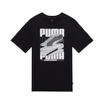 Camiseta Puma Graphics Sneaker Tee Layers - Masculina PRETO/BRANCO