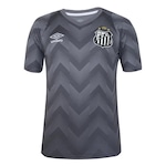 Camisa de Goleiro do Santos 2024 Umbro - Masculina CINZA