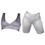 Kit Top Everlast Every Day + Bermuda Everlast - Feminino CINZA