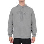 Blusão de Moletom Fila Letter Outline Winter - Masculino MESCLA