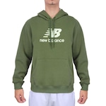 Blusão de Moletom New Balance Essentials com Capuz - Masculino VERDE ESCURO