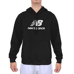 Blusão de Moletom New Balance Essentials com Capuz - Masculino PRETO