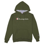 Blusão de Moletom com Capuz Champion Script Logo Print Tec Medio Gf89B Y06794 Brasil - Masculino VERDE ESCURO