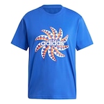 Camiseta adidas Farm Rio Graphic - Feminina AZUL/VERMELHO