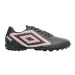 Chuteira Society Umbro Mutant - Adulto PRETO/BRANCO