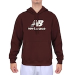 Blusão de Moletom com Capuz New Balance Essentials - Masculino VERMELHO