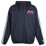 Jaqueta New Era Corta Vento Windbreaker Chicago Bulls Hiphop - Masculina PRETO