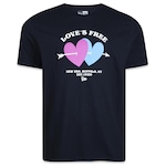 Camiseta New Era Regular Love´S Free - Masculina PRETO