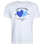 Camiseta New Era Regular Love´S Free - Masculina Off White