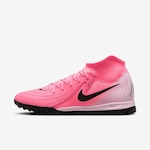 Chuteira Society Nike Phantom Luna Academy Rosa/Ouro