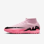 Chuteira Society Nike Mercurial Zoom Superfly 9 Academy TF - Adulto Rosa/Ouro