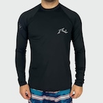 Camiseta Manga Longa Rusty Lycra Surf Ride - Masculina PRETO