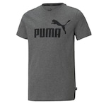 Camiseta Puma Essentials Logo - Infantil CINZA